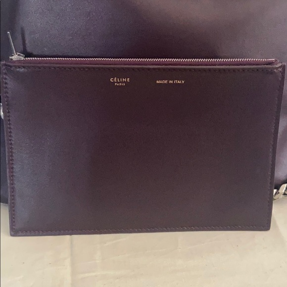 Celine Gourmette Leather Shoulder Handbag - Picture 8 of 13